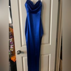 blue prom dress